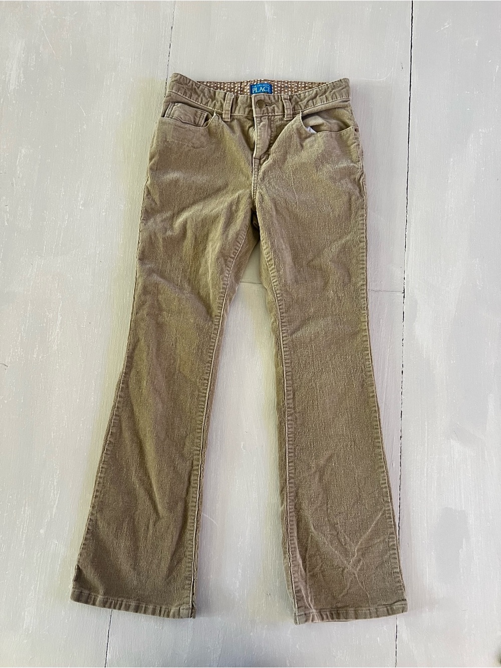 The Children’s Place Kids 14 Brown Corduroy Pants Stretch Straight Leg